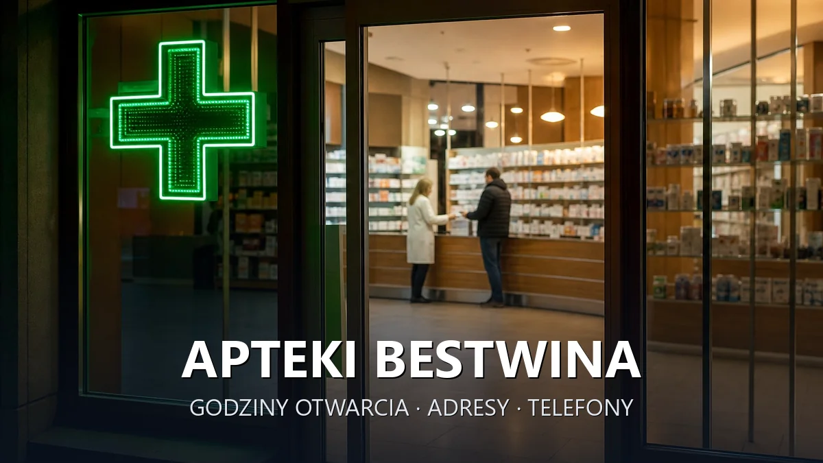 Apteki BESTWINA, powiat bielski - adresy, telefony, godziny otwarcia
