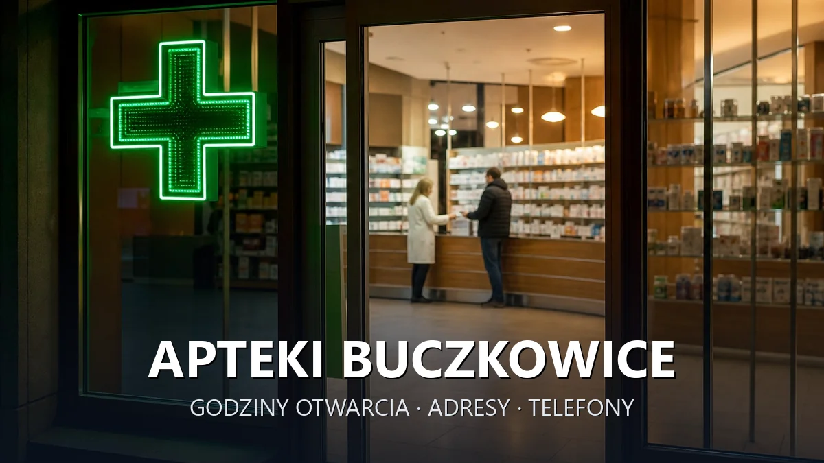 Apteki Buczkowice, powiat bielski - adresy, telefony, godziny otwarcia