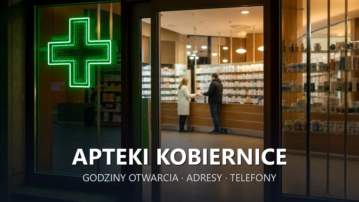 Apteki Kobiernice, gmina Porąbka, powiat bielski - adresy, telefony, godziny otwarcia