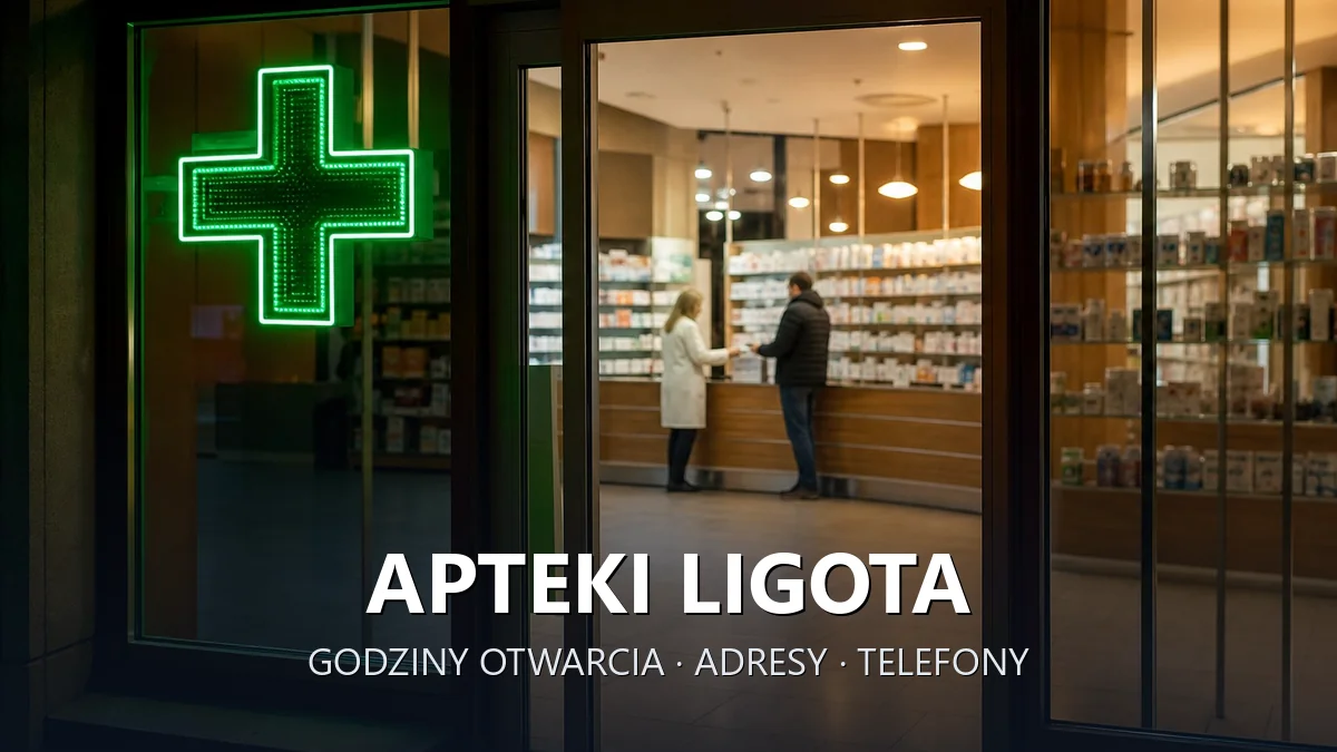 Apteki Ligota, gmina Czechowice-Dziedzice, powiat bielski - adresy, telefony, godziny otwarcia