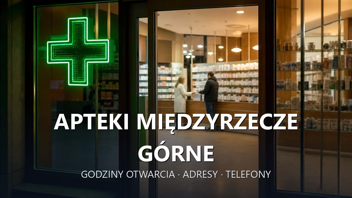 Apteki Międzyrzecze Górne, gmina Jasienica, powiat bielski - adresy, telefony, godziny otwarcia
