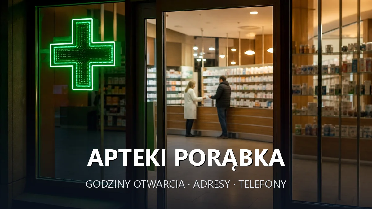 Apteki Porąbka, powiat bielski - adresy, telefony, godziny otwarcia