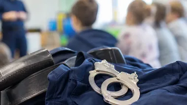 Przedszkolaki odwiedziły komisariat w Bielsku-Białej. Dostały ważną lekcję