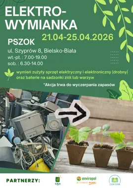 Obraz do artykułu: Oddaj elektrośmieci i odbierz sadzonkę - rusza Elektro-Wymianka w Wapienicy
