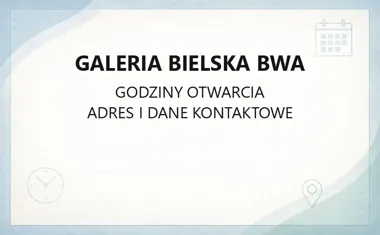 Galeria Bielska BWA - kontakt, godziny, informacje