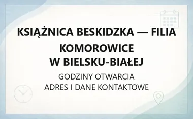 Książnica Beskidzka - Filia Komorowice w Bielsku - Białej - kontakt, godziny, informacje