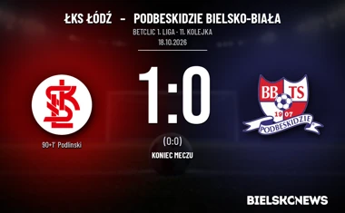 [PIŁKA NOŻNA] ŁKS Łódź – Podbeskidzie Bielsko-Biała 1:0. Gol w doliczonym czasie w 11. kolejce Betclic 1. ligi