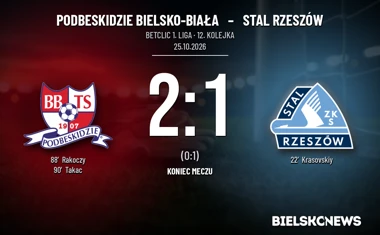 [PIŁKA NOŻNA] Podbeskidzie Bielsko-Biała – Stal Rzeszów 2:1. Zwrot w 90. minucie w Betclic 1. lidze