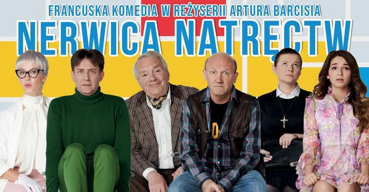 Grafika promocyjna wydarzenia Nerwica natręctw — komedia Teatru Gudejko w Bielsku-Białej