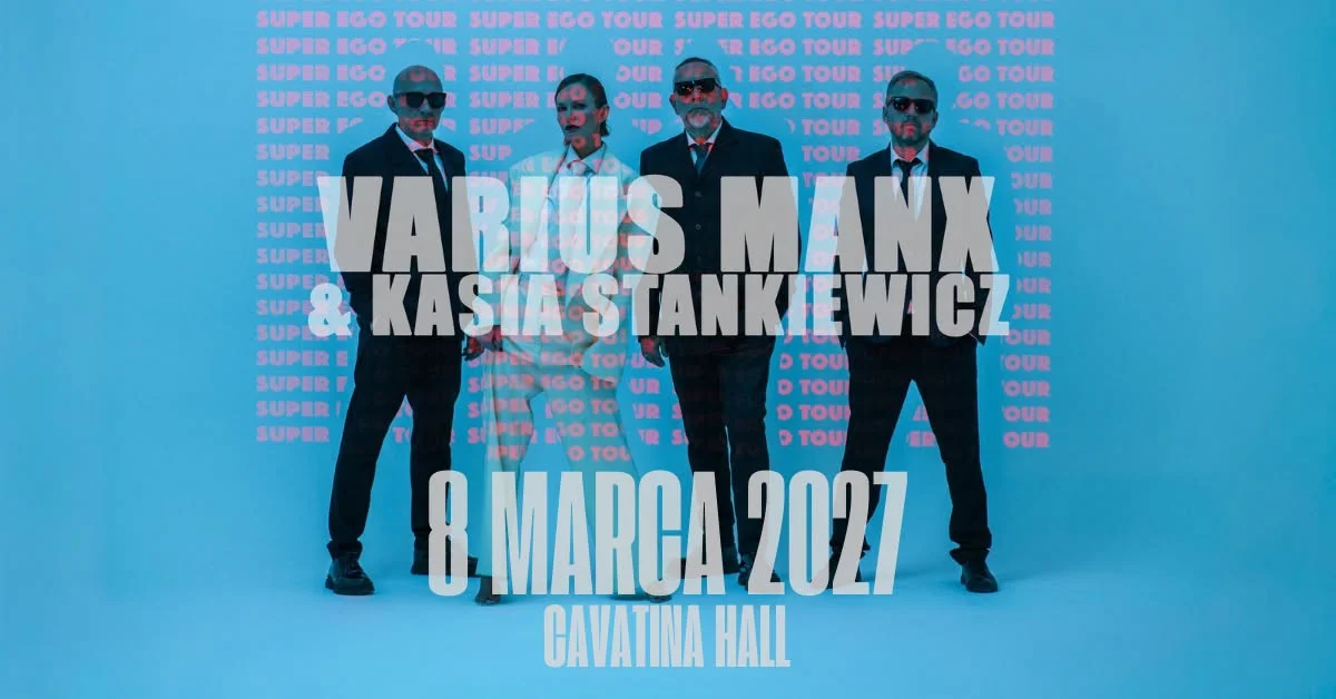 Grafika promocyjna wydarzenia Varius Manx i Kasia Stankiewicz – Dzień Kobiet w Bielsku-Białej