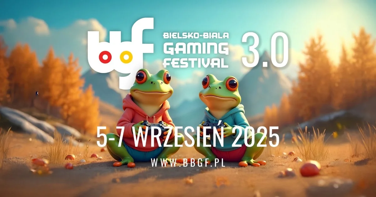 Grafika promocyjna wydarzenia Gamingowe wydarzenie w Bielsku-Białej we wrześniu 2025