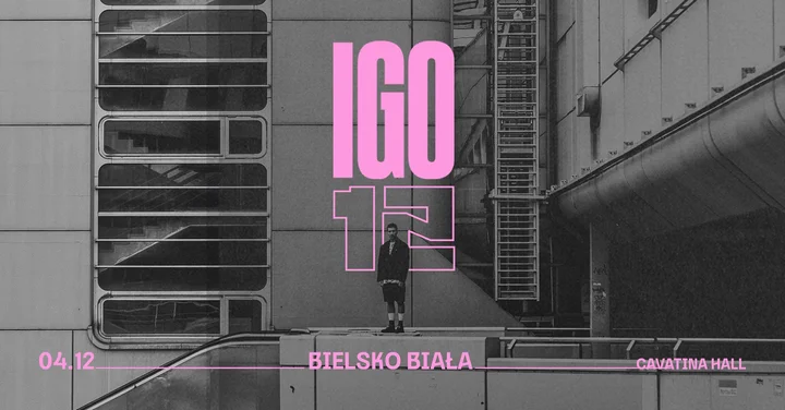 Grafika promocyjna wydarzenia IGO — TRASA 12 w Cavatina Hall, Bielsko-Biała