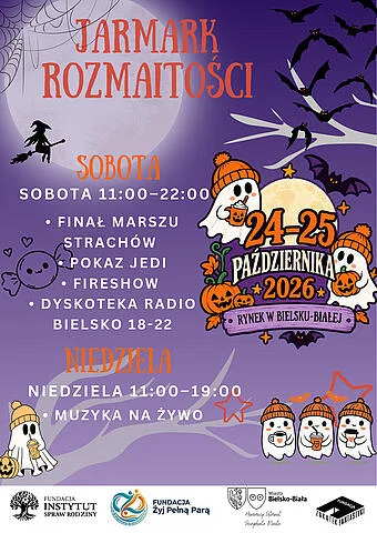 Grafika promocyjna wydarzenia Jarmark Rozmaitości