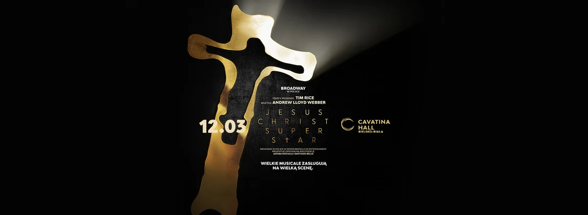Grafika promocyjna wydarzenia Jesus Christ Superstar w Bielsku-Białej