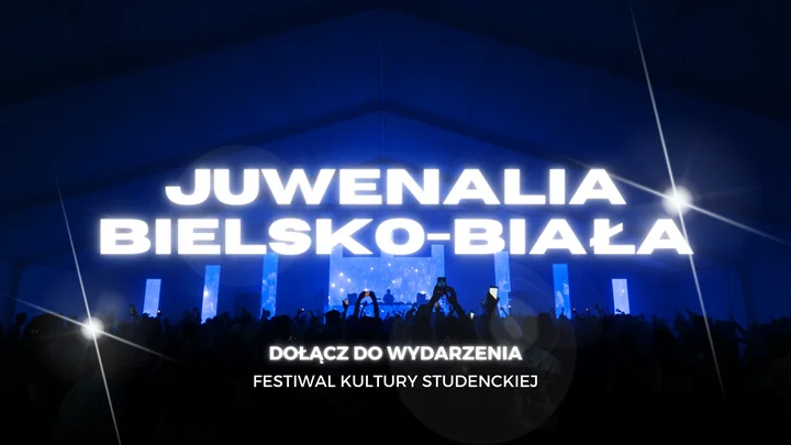 Grafika promocyjna wydarzenia JUWENALIA Bielsko-Biała 2026 — Festiwal studencki 29–31 maja