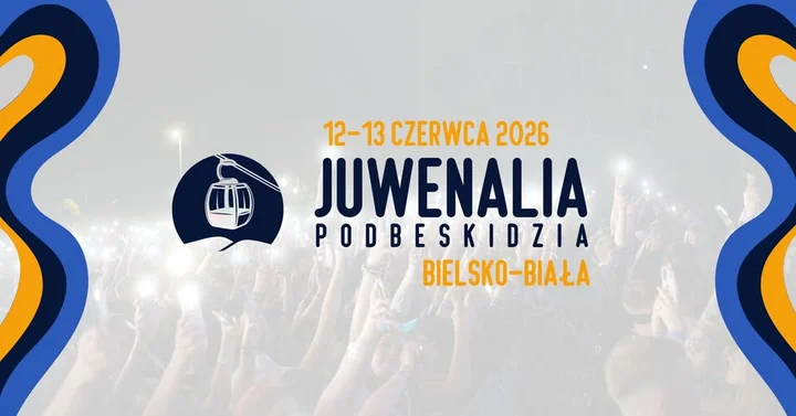 Grafika promocyjna wydarzenia Juwenalia Podbeskidzia 2026 — koncerty na Kampusie UBB w Bielsku-Białej