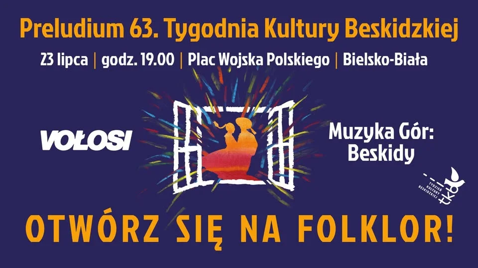 Grafika promocyjna wydarzenia Koncert PRELUDIUM 63. Tygodnia Kultury Beskidzkiej w Bielsku-Białej