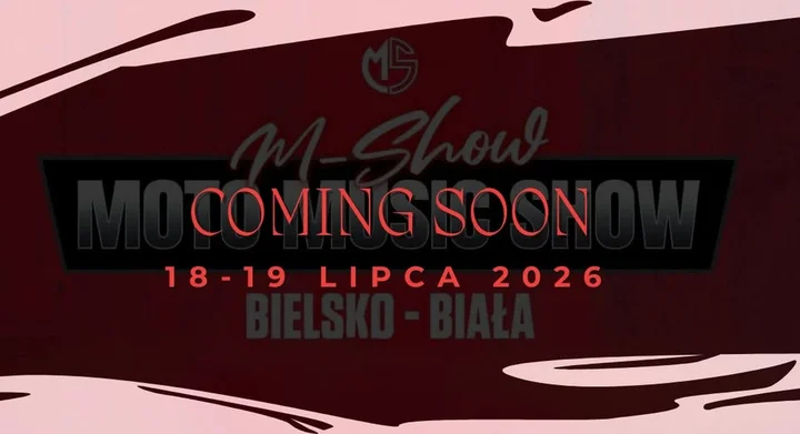 Grafika promocyjna wydarzenia Moto Show 2k26 — Moto Music Show Bielsko-Biała, 18–19 lipca 2026