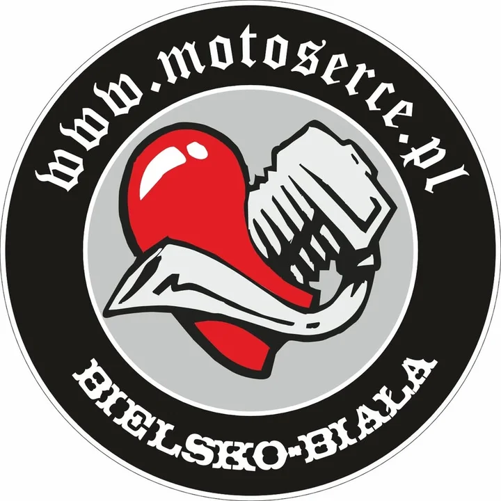Obrazek przedstawia grafikę promocyjną wydarzenia Akcja krwiodawstwa i zbiórka MOTOSERCE w Bielsku-Białej