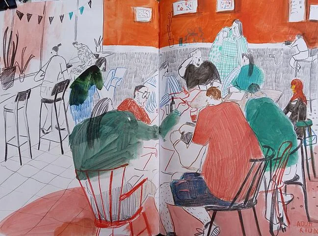 Grafika promocyjna wydarzenia One Coffee One Sketch