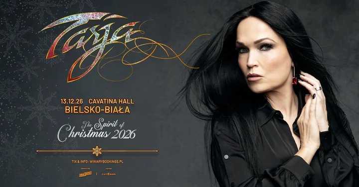 Grafika promocyjna wydarzenia TARJA TURUNEN – The Spirit of Christmas (13 grudnia 2026) w Cavatina Hall, Bielsko-Biała