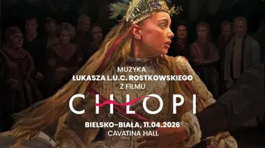Grafika promocyjna wydarzenia Koncert multimedialny „Muzyka z filmu Chłopi” — na żywo z animowanym malarstwem (Bielsko-Biała)