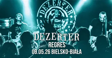 Grafika promocyjna wydarzenia DEZERTER + REGRES — koncert w RUDEBOY CLUB, Bielsko-Biała