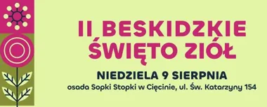 Grafika promocyjna wydarzenia II Beskidzkie Święto Ziół