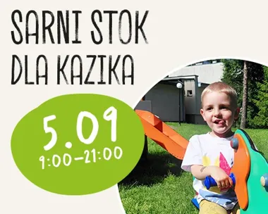 Grafika promocyjna wydarzenia Sarni Stok dla Kazika