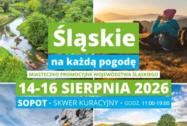 Grafika promocyjna wydarzenia Śląskie na każdą pogodę