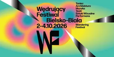 Grafika promocyjna wydarzenia Wędrujący Festiwal: Björk, muzyka, taniec i niezwykłe miejsca