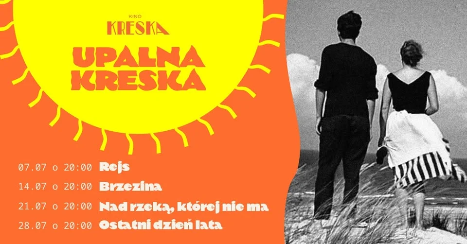 Grafika promocyjna wydarzenia Upalna Kreska: letnie seanse filmowe