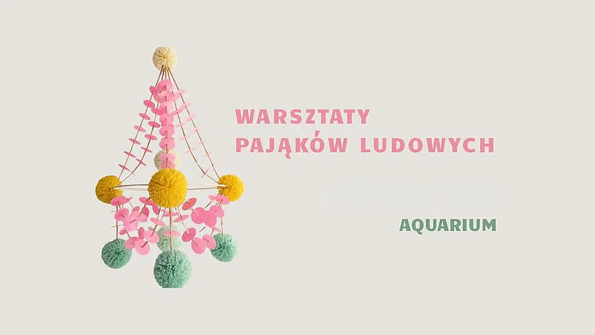 Grafika promocyjna wydarzenia Warsztaty pająków ludowych