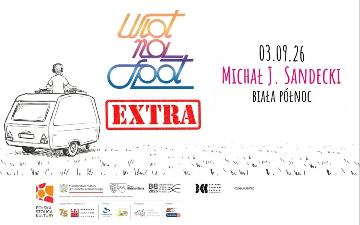 Grafika promocyjna wydarzenia WLOT NA SPOT EXTRA – Biała Północ