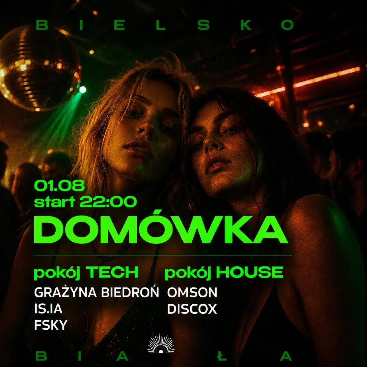 Grafika promocyjna wydarzenia Wzgórze - D O M Ó W K A: muzyczna noc