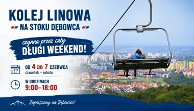 Kolejka na Dębowiec wraca na długi weekend - zobacz miasto z góry