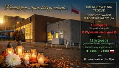 Troclik zmienia godziny w listopadowe święta - sprawdź przed wizytą
