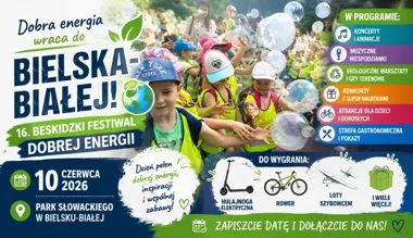 Beskidzki Festiwal Dobrej Energii wraca do Parku Słowackiego w Bielsku-Białej