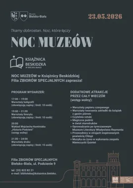 Noc Muzeów w Książnicy Beskidzkiej - starodruki, kaligrafia i Reymont