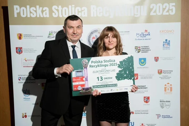 Nagroda za recykling – Czechowice-Dziedzice z medalem i bonem na Elektryczny Las