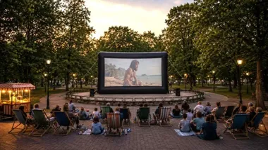 Pierwszy plenerowy seans w Parku Miejskim „Lasek”. Film z Tomem Hanksem