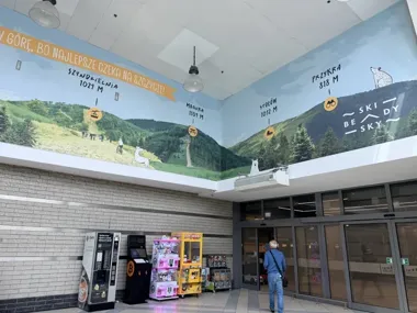 Beskidy i Bielsko-Biała na ścianach galerii. Nowe murale w Sarnim Stoku