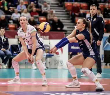 Grafika promocyjna wydarzenia Gala jubileuszowa z okazji 80-lecia siatkówki w Bielsku-Białej