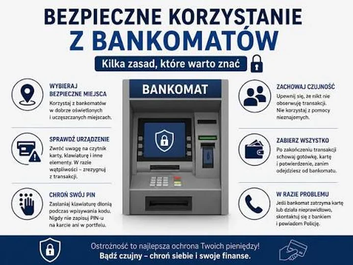 Jedna chwila przy bankomacie może kosztować utratę pieniędzy