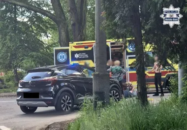 Skręt na Starobielskiej skończył się ciężkim potrąceniem pieszego w Bielsku-Białej