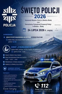 Policjanci zapraszają na mszę w Bielsku-Białej. Tak rozpoczną swoje święto