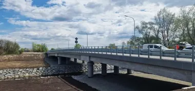 Bród zniknął z Kaniowa. Nowy most otwiera drogę między gminami