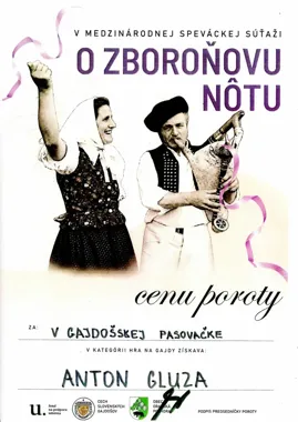 Antoni Gluza nagrodzony na słowackim festiwalu dudziarskim
