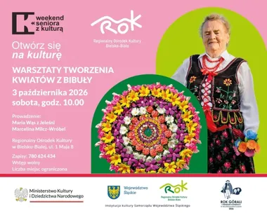 Bibułowe kwiaty i spotkanie przy stole - ROK zaprasza seniorów